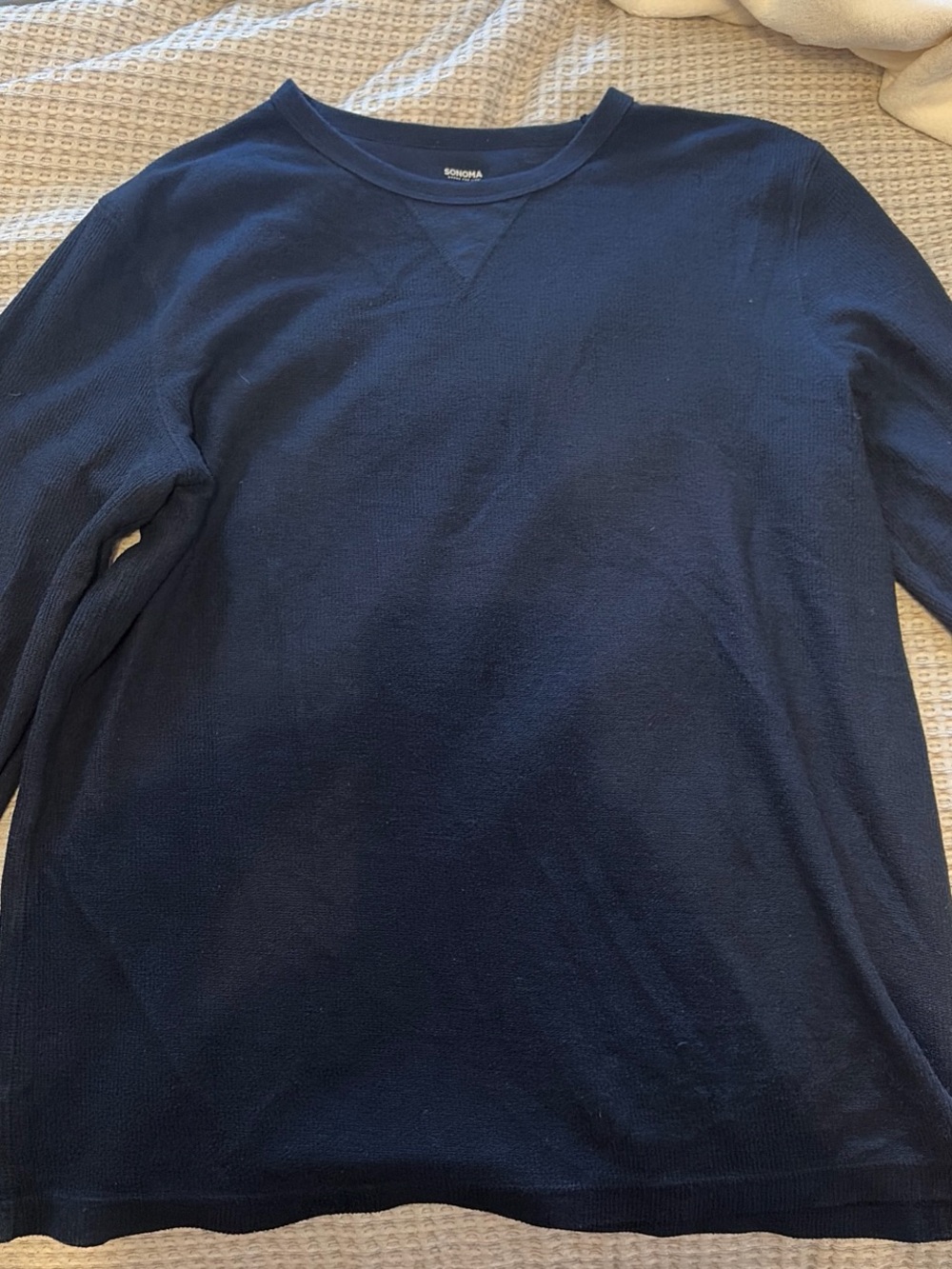 Sonoma Men's Dark Navy Crewneck Pullover